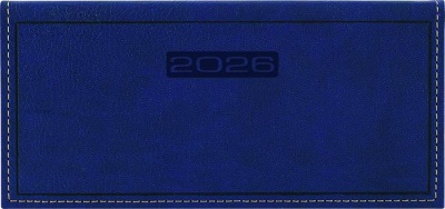 Zsebnaptár, fekvő elrendezésű, DAYLINER, "Sherwood", kék